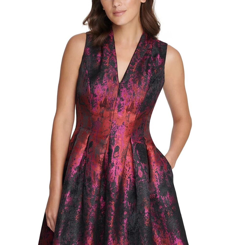 Vince Camuto Fit & Flare Flame Dress NBW